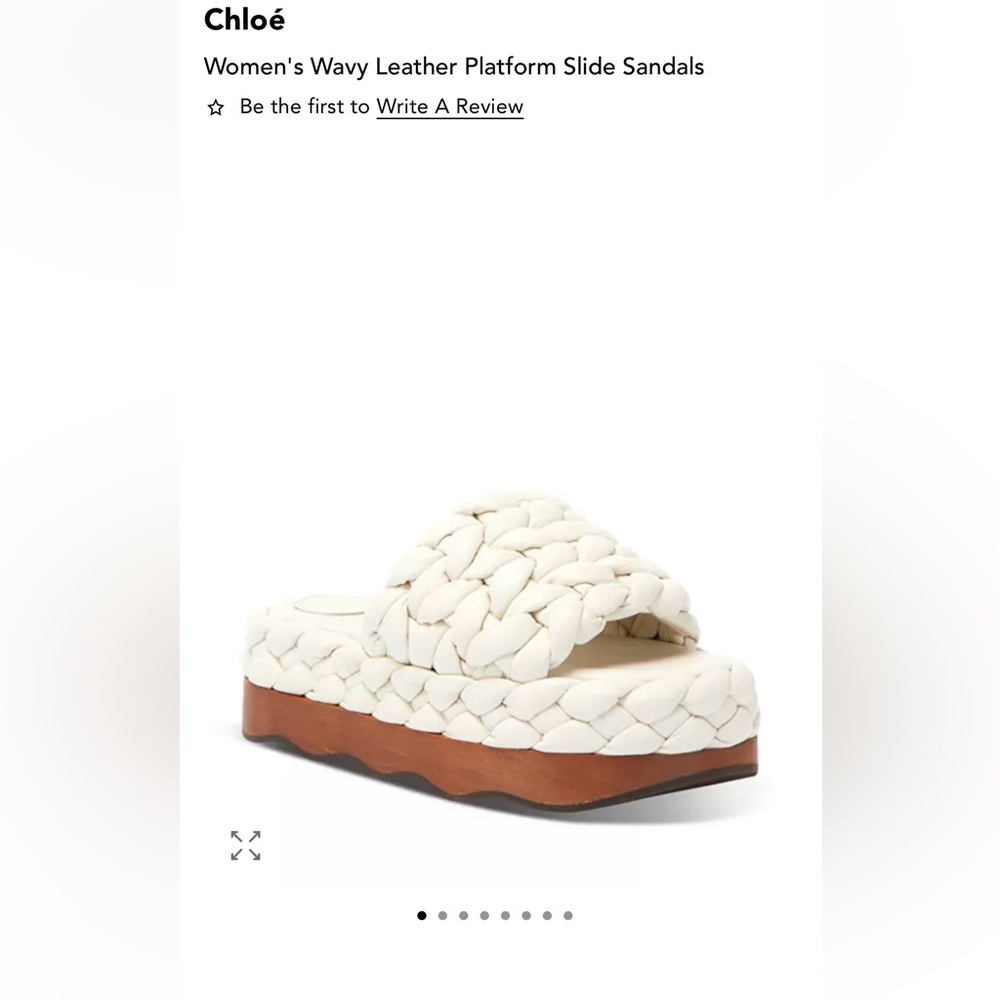 Chloe Wavy Platform Sandals
